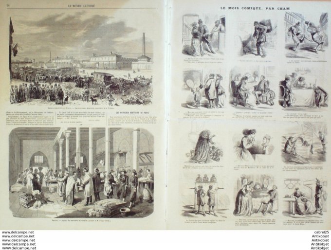 Le Monde illustré 1867 n°512 Egypte Caire Abattoirs La Villette Italie Venise Brest (29)