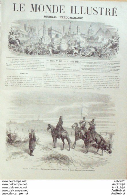 Le Monde illustré 1864 n°367 Danemark Sundeved Duppel Italie Trieste Alabama Selma