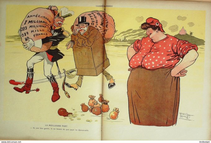 L'Assiette au beurre 1909 n°455 Le Budget le gouffre Poncet Paul