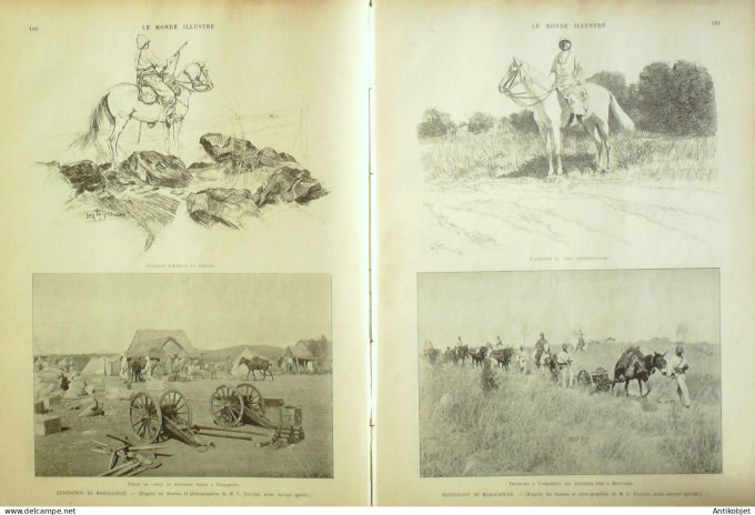 Le Monde illustré 1895 n°2003 Madagascar Tsarasotra Beritsoka Italie Atario del Cavallo