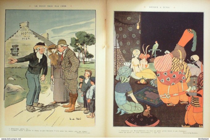 Le Rire 1912-07-20 # 494 Journal humoristique Ed.Originale Millerand badigeonneur