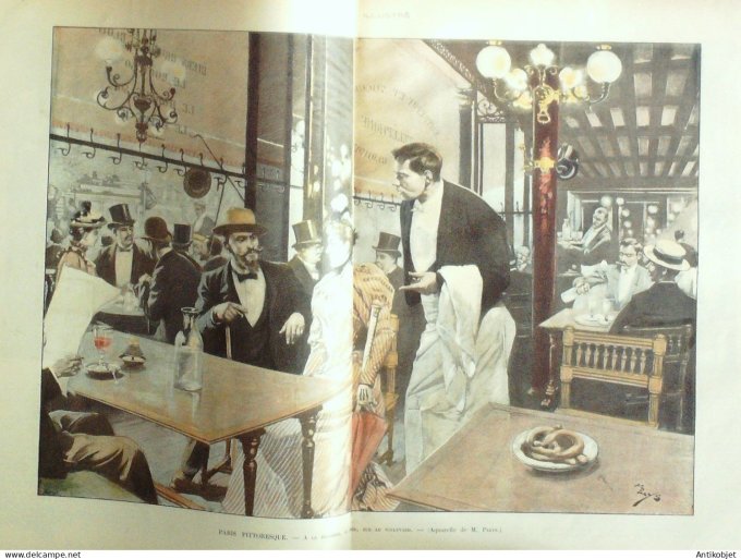 Le Monde illustré 1892 n°1865 Cisjordanie Béthléem brasserie parisienne