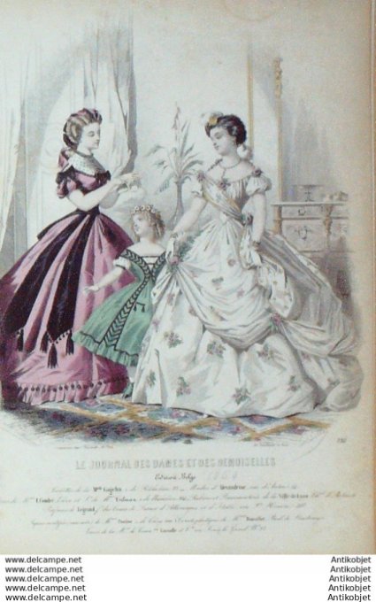 Journal des Dames Demoiselles 1864 # 730 (Maison Gagelin)