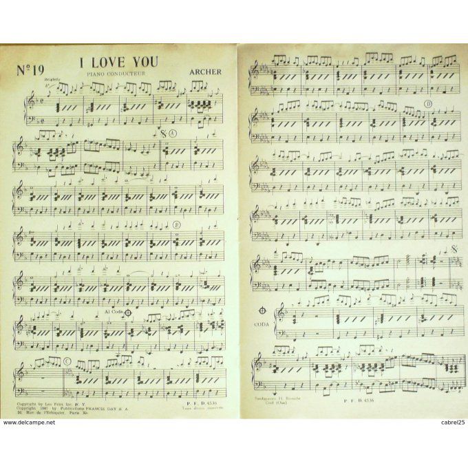 Jazz Pour Piano 5 Titres Série 4 1940