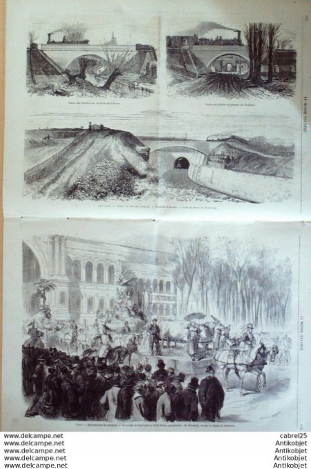 Le Monde illustré 1867 n°517 Expo Suisse Suède Arcueil (94) Costumes Bretons Espagne Mendiants