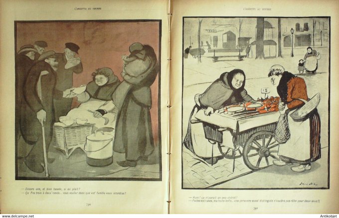 L'Assiette au beurre 1902 n° 49 Les petits métiers Sancha