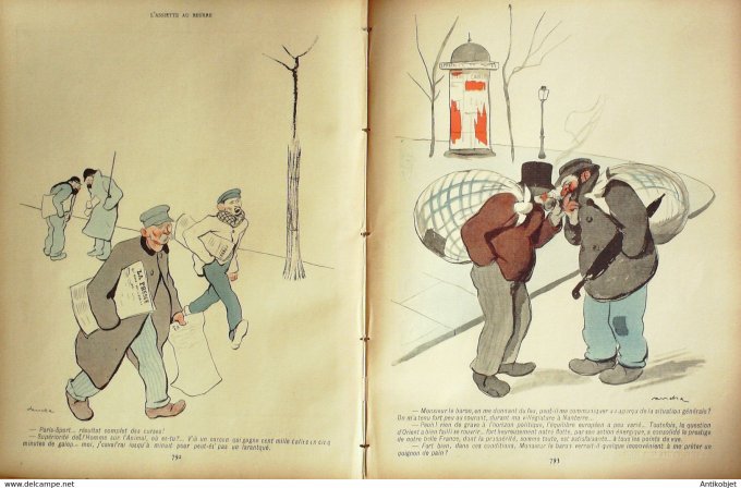 L'Assiette au beurre 1902 #  49 Les petits métiers Sancha