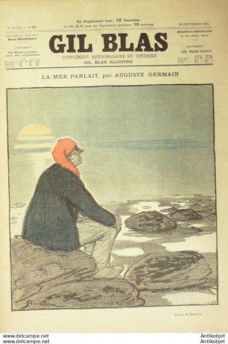 Gil Blas 1896 n°38 Auguste GERMAIN P.BRUNESOEUR A.LAROCHE Georgess BIDACHE