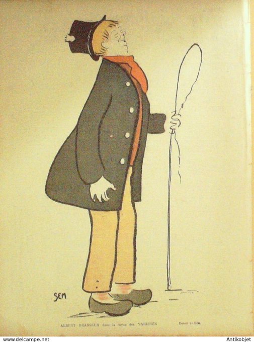 Le Rire 1902-01-18 # 376 Journal humoristique Ed.Originale St-Etienne elections
