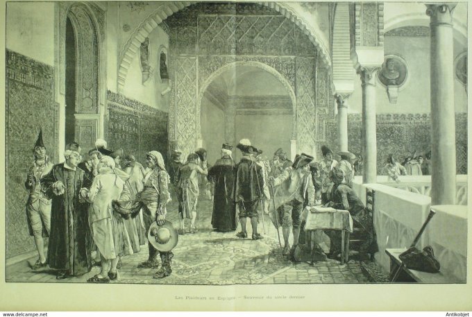 Soleil du Dimanche 1895 n°49 Loigny (28) les zouaves pontificaux Espagne plaideurs