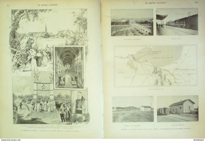 Le Monde illustré 1895 n°2006 Madagascar Suberbieville Joseph Renals Nicolas de Grèce Tunisie Nabeul
