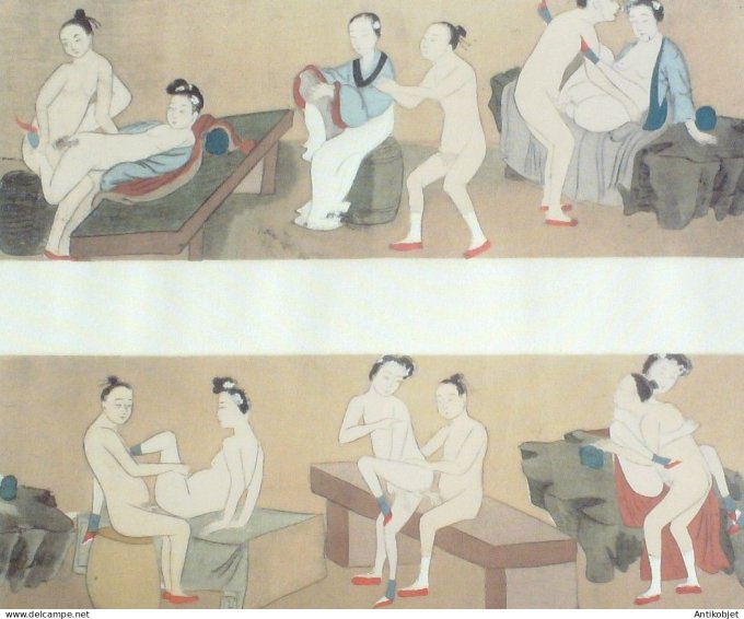 Estampe Chinoise Claude Tchou  (rehaussee sur soie)