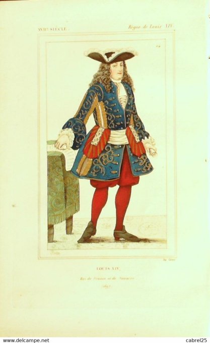 Louis Xiv Roi De France Et Navarre 1697 17ème 1852