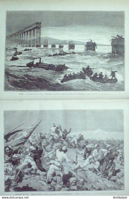 Le Monde illustré 1880 n°1190 Ecosse pont de la Tay Chili Tarapaca Philippopoli