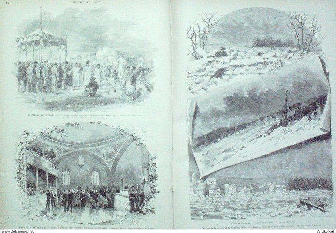 Le Monde illustré 1880 n°1190 Ecosse pont de la Tay Chili Tarapaca Philippopoli