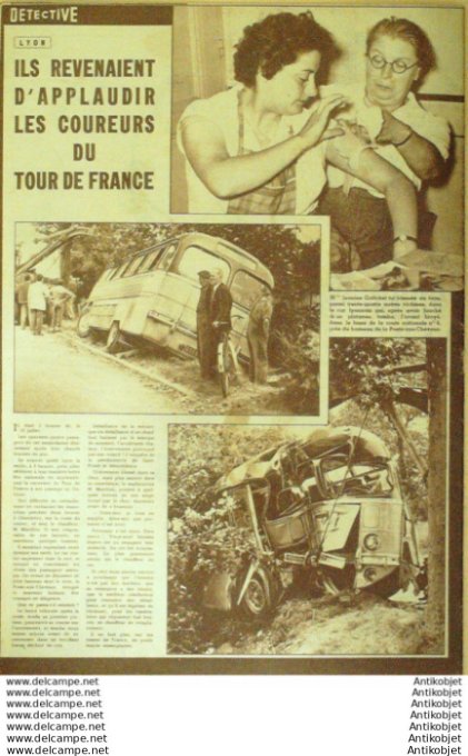 Détective 1955 # 473 Pontarlier Jallanges Cordes/Ciel Velines Spoy Dominici