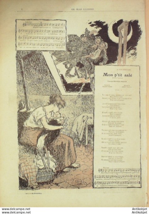 Gil Blas 1892 n°08 Edouard DUBUS Jules BOIS Alphonse ALLAIS Félicia MALLET Maurice TALMEYR