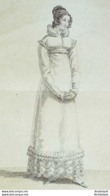 Costume Parisien 1817 # 1677 Canezou garni de mousseline