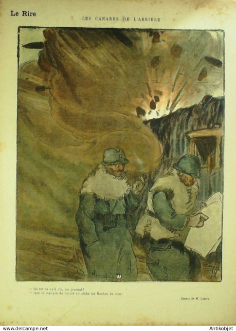 Le Rire Rouge 1916-07- 1 #  85 Journal humoristique Ed.Originale Hans Sacher bottier