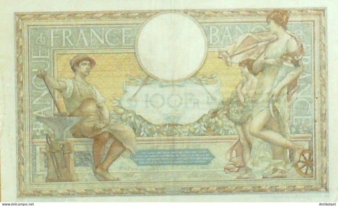 Billet Banque de France 100 francs Luc Olivier Merson Grands Cartouches CV6=8=1931 TTB++