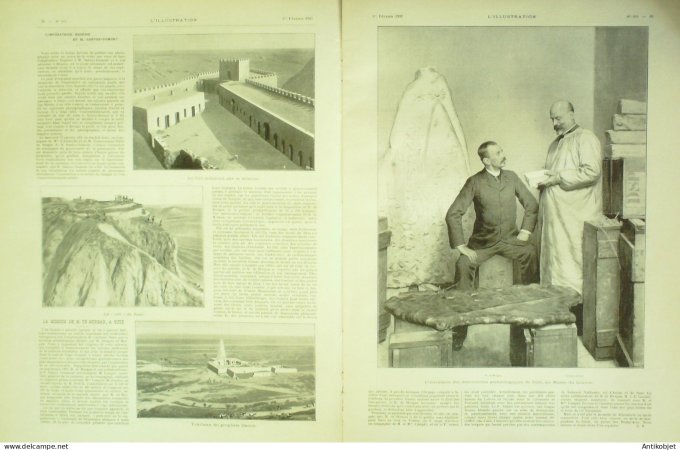 L'illustration 1902 n°3075  Monaco Impératrice Eugénie Suisse Suse Maroc Fort-Crampel Scheik Senouss
