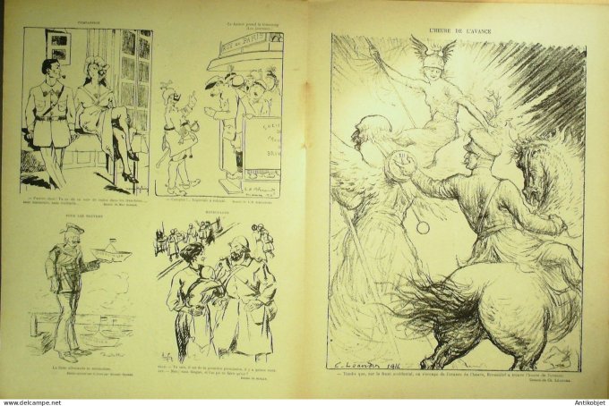 Le Rire Rouge 1916-07- 1 #  85 Journal humoristique Ed.Originale Hans Sacher bottier