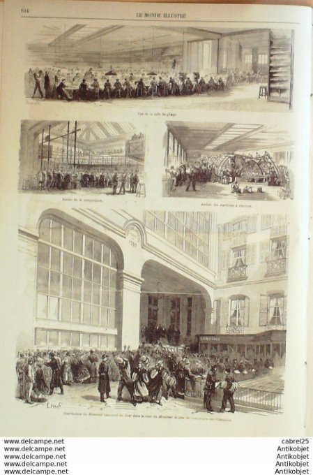 Le Monde illustré 1867 n°514 Portugal Acores Ponta Delgada Pologne Prague Neuilly (92)