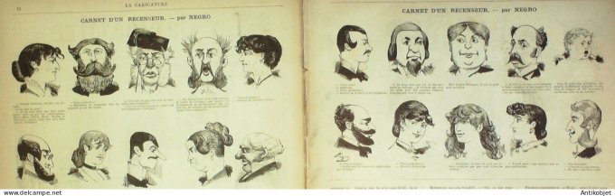La Caricature 1882 #106 Institution de Ste-Catherine Robida Vie dnas les Brasseires Bach Loys