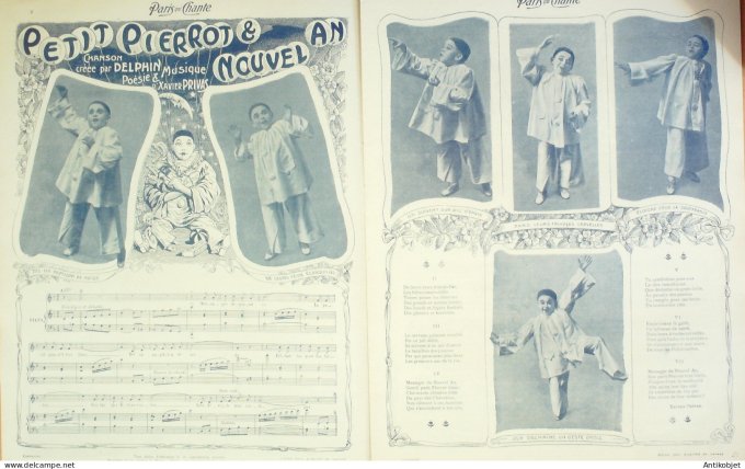 Paris qui chante 1903 #49 Baxone Mevisto Fernandès Aël De Ségus Petit Pierrot