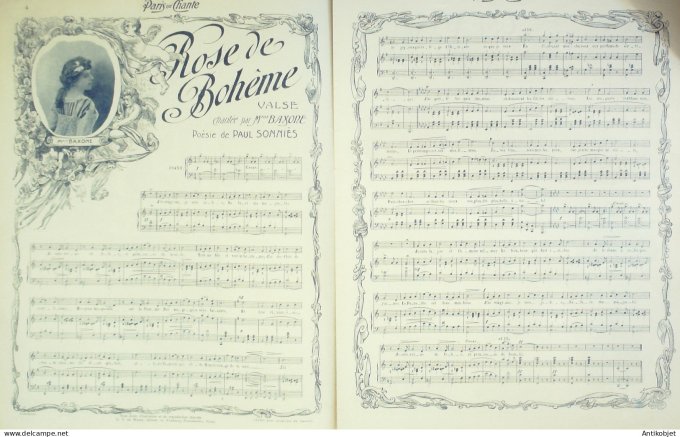 Paris qui chante 1903 n° 49 Baxone Mevisto Fernandès Aël De Ségus Petit Pierrot