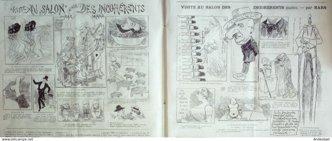 Le Journal Amusant 1884 # 1471 La danse macabre de l'amour par Stop