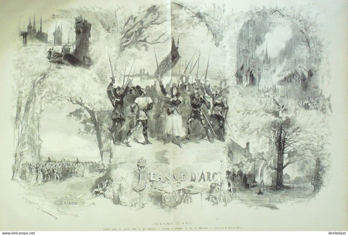 Le Monde illustré 1876 n° 991 Algérie Tlemcen Sidi-El-Hadj Abdesselam Montereau (77) Bordeaux (33)