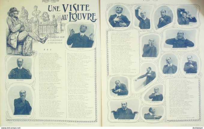 Paris qui chante 1903 n° 49 Baxone Mevisto Fernandès Aël De Ségus Petit Pierrot