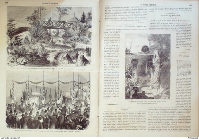 Le Monde illustré 1864 n°371 Marseille (13) Mexique Acapulco Alger Tiaret Tunis Orléans (45) Nantes 