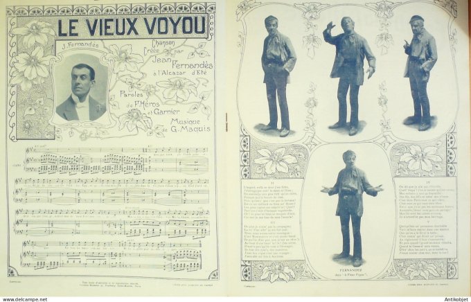 Paris qui chante 1903 #49 Baxone Mevisto Fernandès Aël De Ségus Petit Pierrot