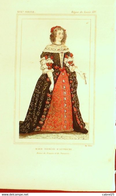 D'Autriche Marie-Thérèse Reine De France 17ème 1852