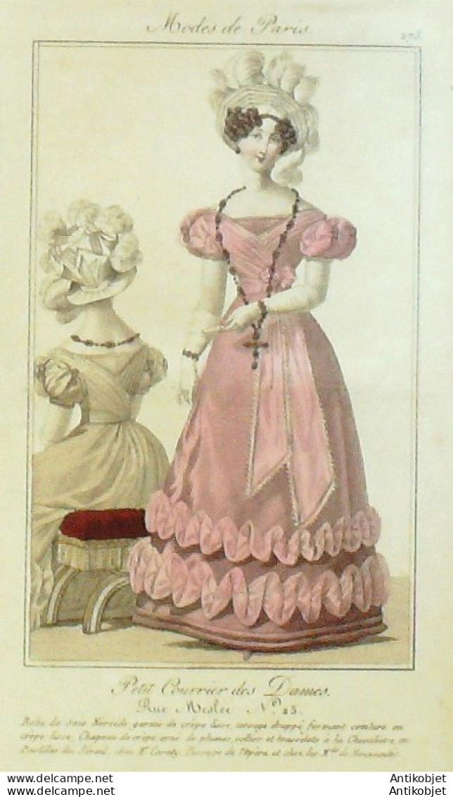 Gravure de mode Les Modes parisiennes 1864 n 1149 Robes tissu
