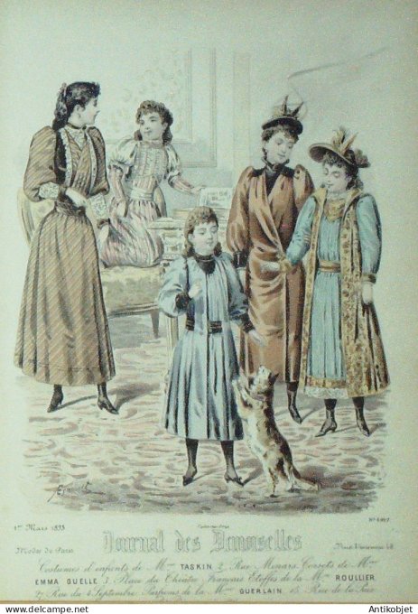 Journal de Demoiselles 1893 # 4927 (Maison Taskin) chien