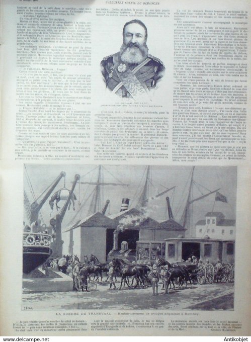 Soleil Du Dimanche 1899 N°44 Chantilly (60) Transvaal Camp Ladysmith Bombay