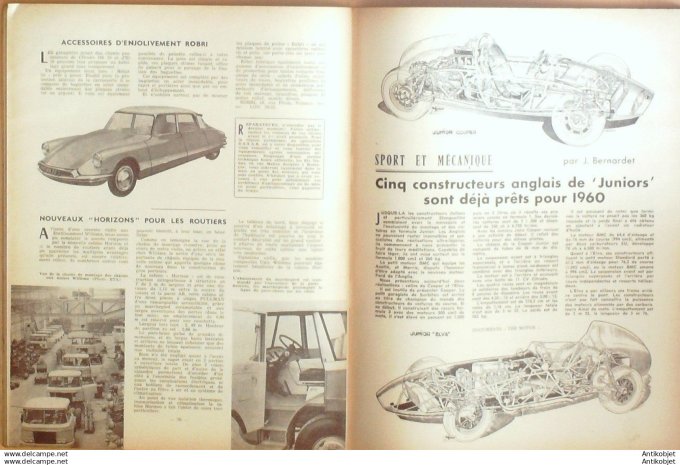 R.T Automobile Chrysler ts modèles Citroën DS 19 166 # 1960