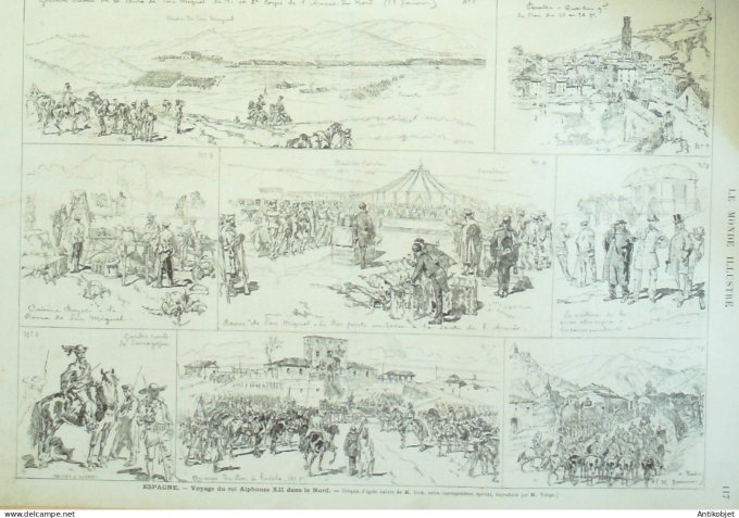 Le Monde illustré 1874 n°930 Chine Tonkin Haî-Phon Monaco (98) Chili Santiago Philadelphie