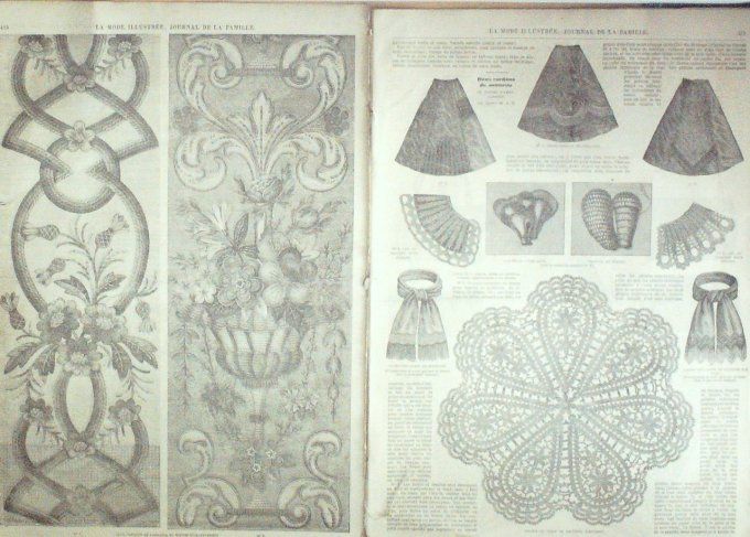 Journal Mode illustrée 1869 # 52 Toilettes de bal