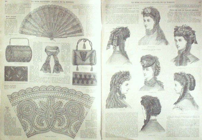 Journal Mode illustrée 1869 # 52 Toilettes de bal