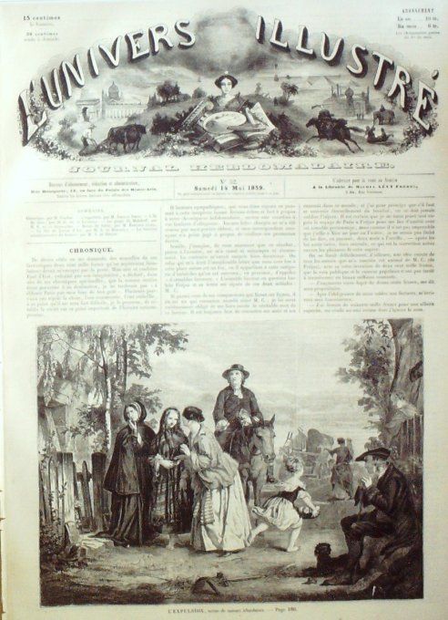 L'Univers illustré 1859 #  52 gorge de Malakoff Jeanne d'Arc à Orléans Crimée