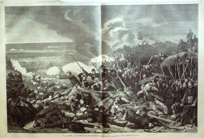 L'Univers illustré 1859 #  52 gorge de Malakoff Jeanne d'Arc à Orléans Crimée
