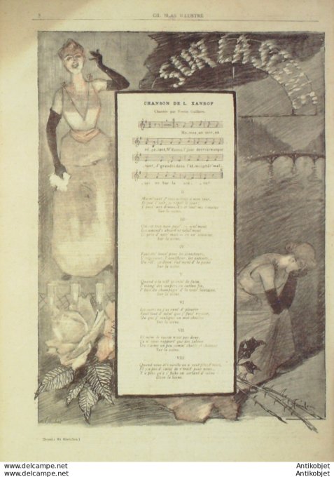 Gil Blas 1892 n°07 Albert MERAT RAPHAEL SHOOMARD NITA DARBEL ARMAND Silvestre