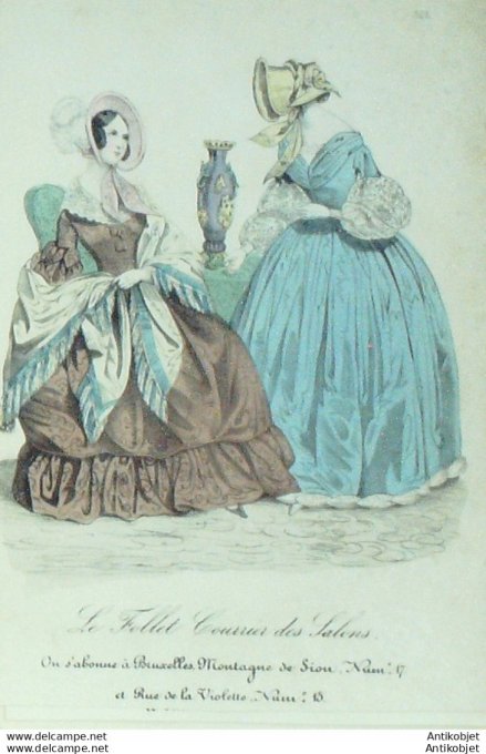 Gravure de mode Le Follet 1836 n°368
