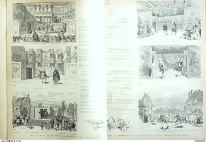 Le Monde illustré 1886 n°1506 Amilcare Ponchielli Monaco Giuseppe Guidicini