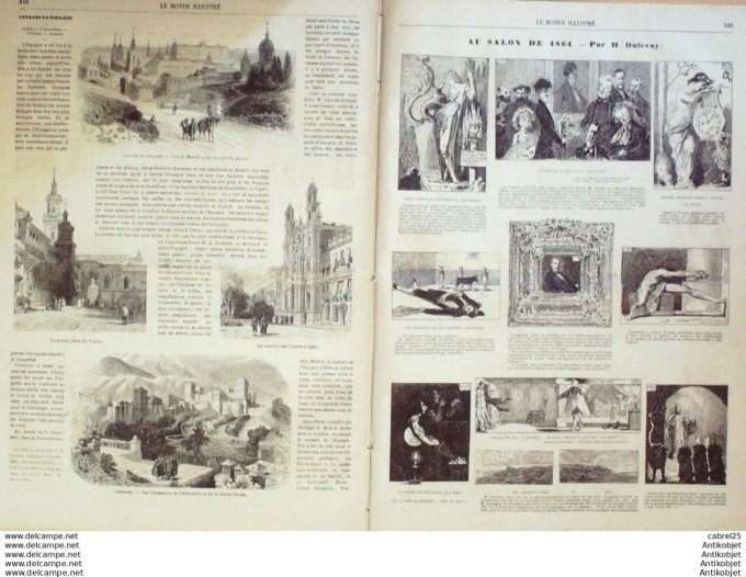 Le Monde illustré 1864 n°372 Danemark Sunderbourg Schleithal Wissembourg Algérie Ain Federigha