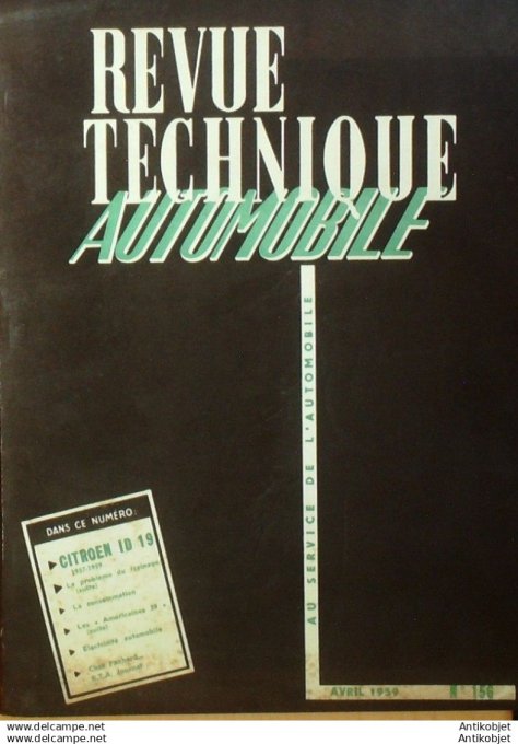 R.T Automobile Citroën ID 19 coupe circuit Scintex T100 156 # 1959